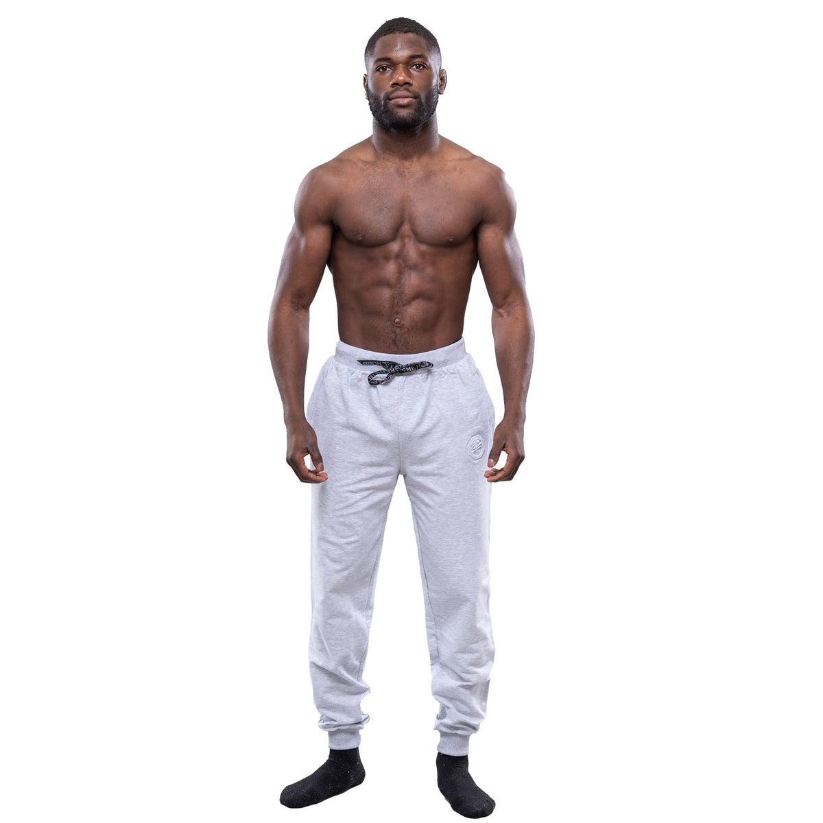 SWEATPANTS EMBOS LOGO GREY 2019/2020 - OKTAGON MMA Store