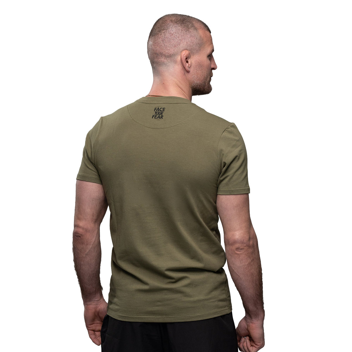 T - SHIRT ESSENTIAL KHAKI - OKTAGON MMA Store