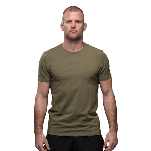 T - SHIRT ESSENTIAL KHAKI - OKTAGON MMA Store