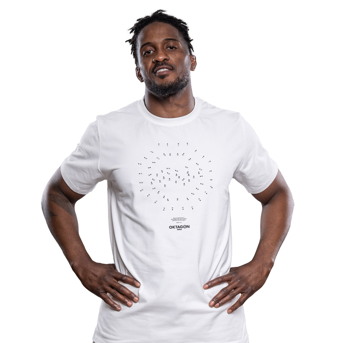 T - SHIRT MINIMAL OKTAGON MMA - WHITE - OKTAGON MMA Store