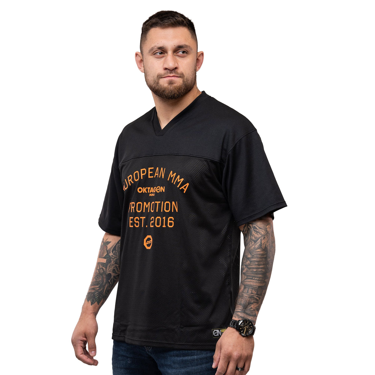T - SHIRT OKTAGON V - NECK - MESH - OKTAGON MMA Store