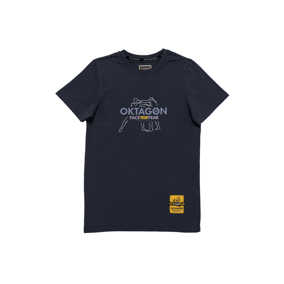 WASHED T - SHIRT FACE YOUR FEAR - OKTAGON MMA Store