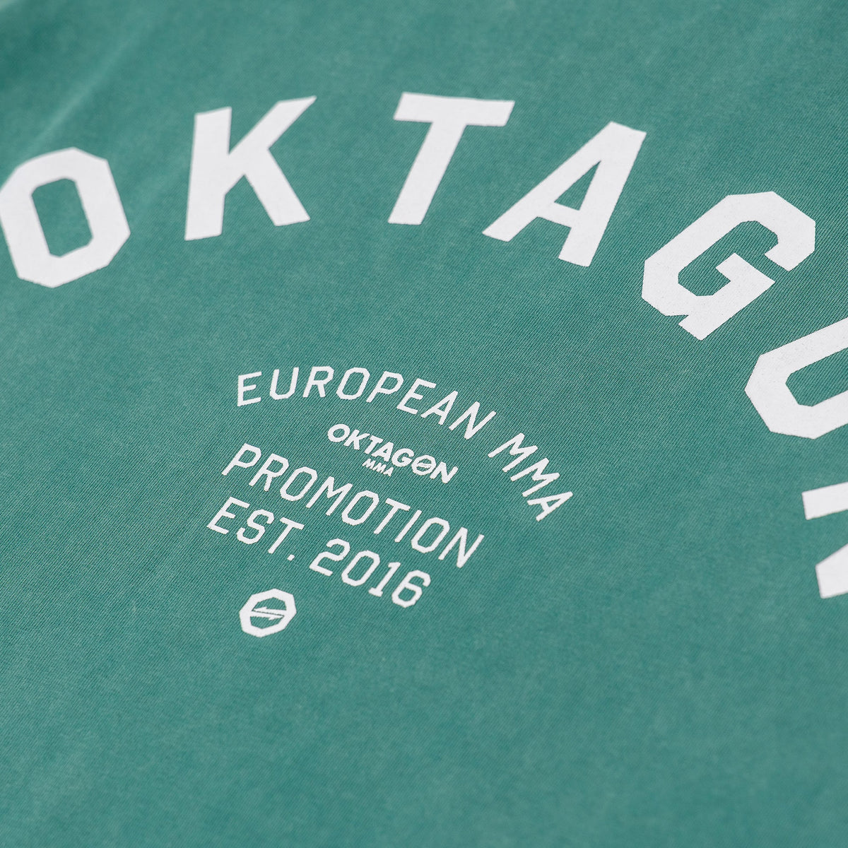 WASHED T - SHIRT OKTAGON - GREEN - OKTAGON MMA Store