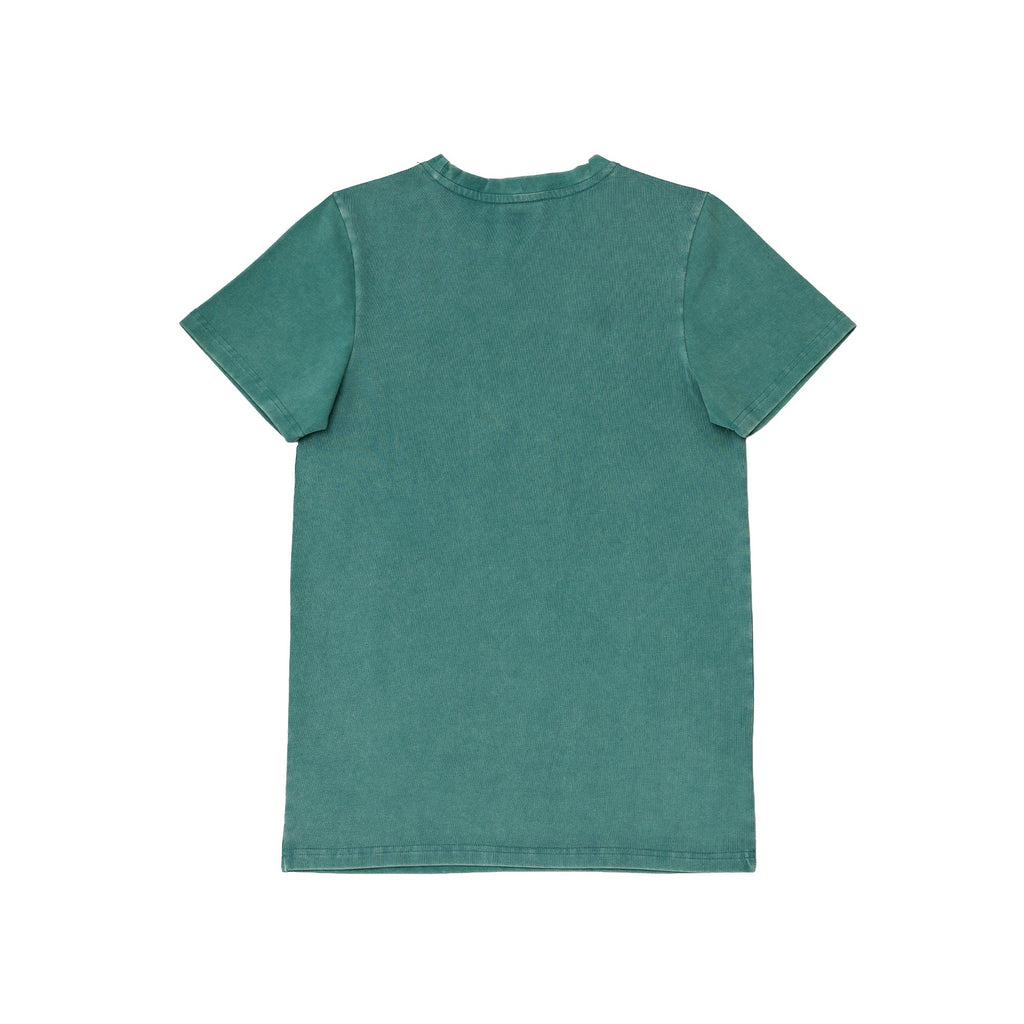 WASHED T - SHIRT OKTAGON - GREEN - OKTAGON MMA Store