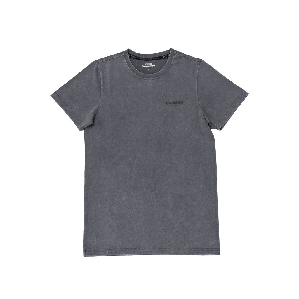 WASHED T - SHIRT OKTAGON - GREY - OKTAGON MMA Store