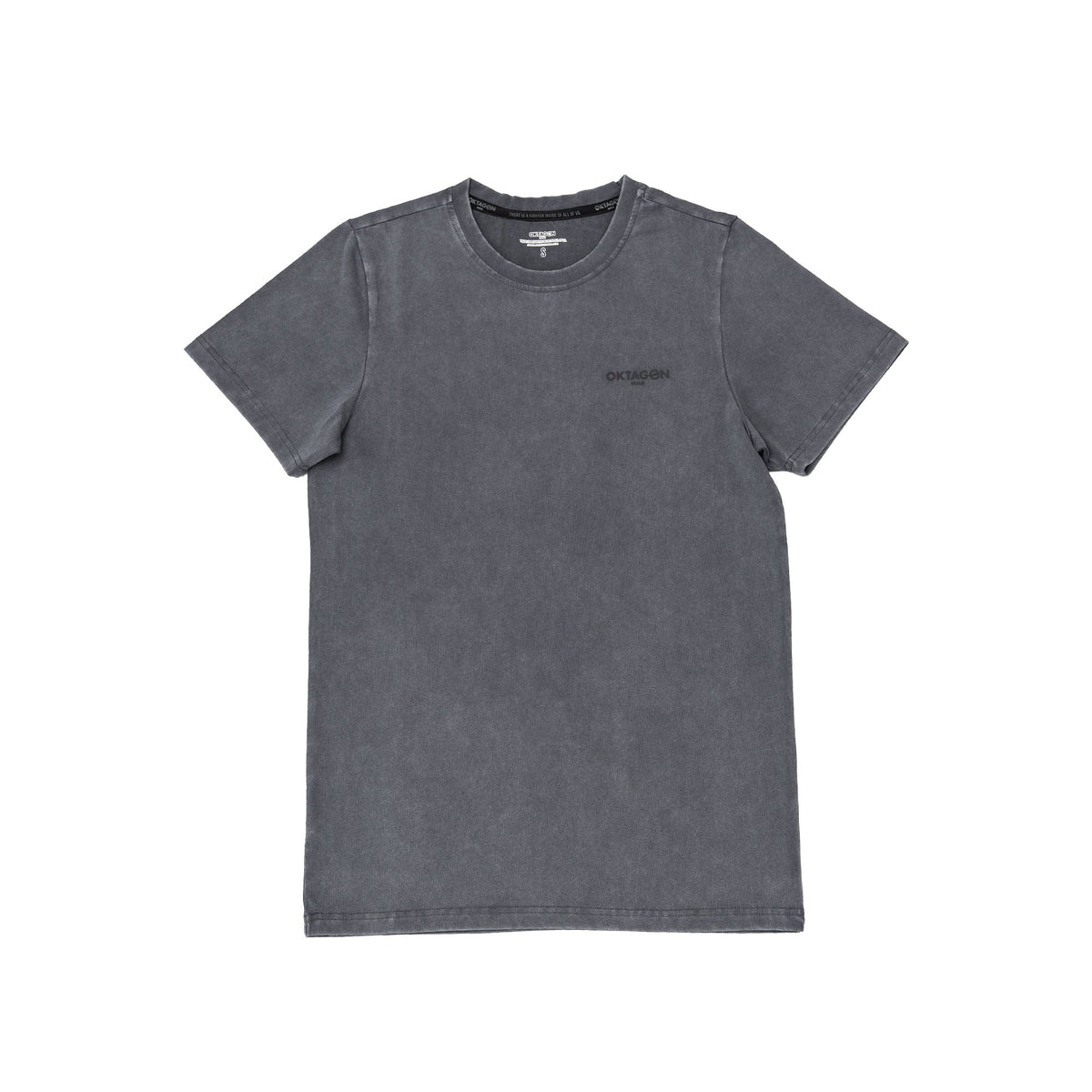 WASHED T - SHIRT OKTAGON - GREY - OKTAGON MMA Store