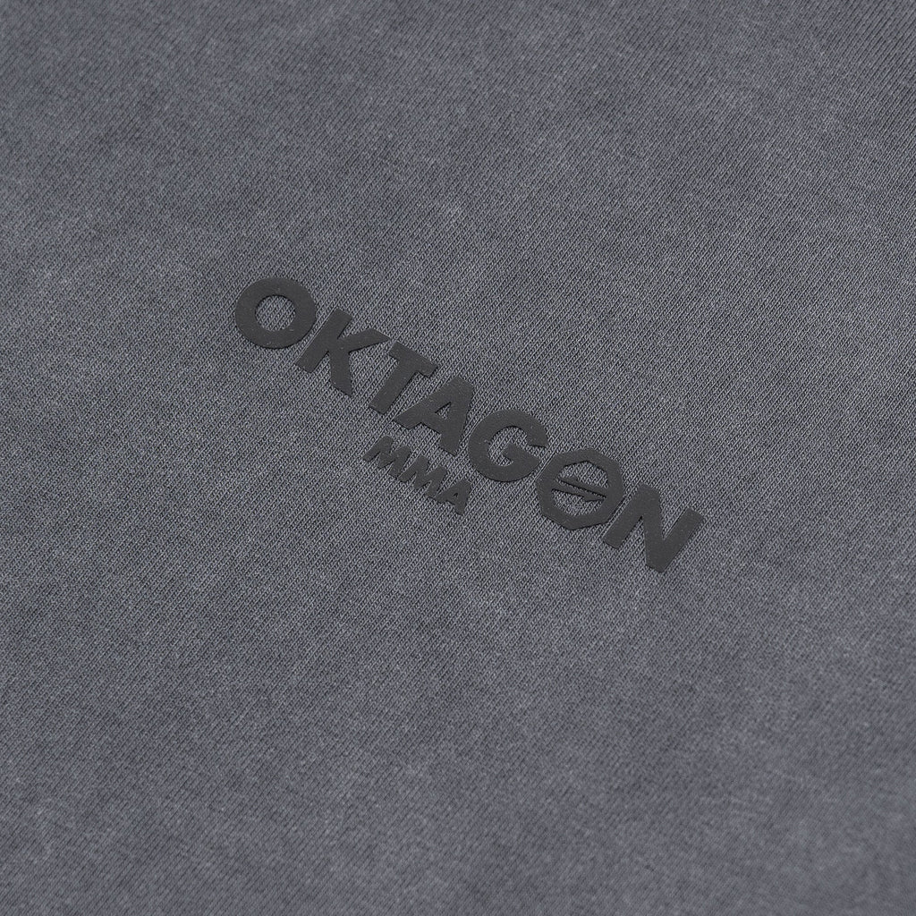 WASHED T - SHIRT OKTAGON - GREY - OKTAGON MMA Store