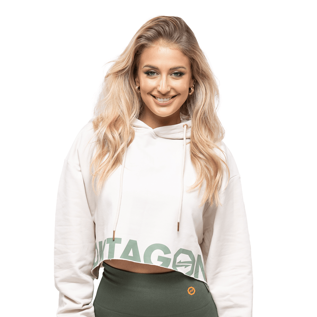 WOMEN'S CROPPED HOODIE - NATURE - OKTAGON MMA Store