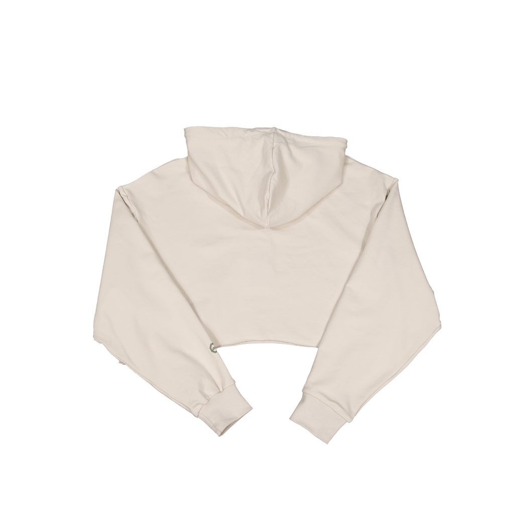 WOMEN'S CROPPED HOODIE - NATURE - OKTAGON MMA
