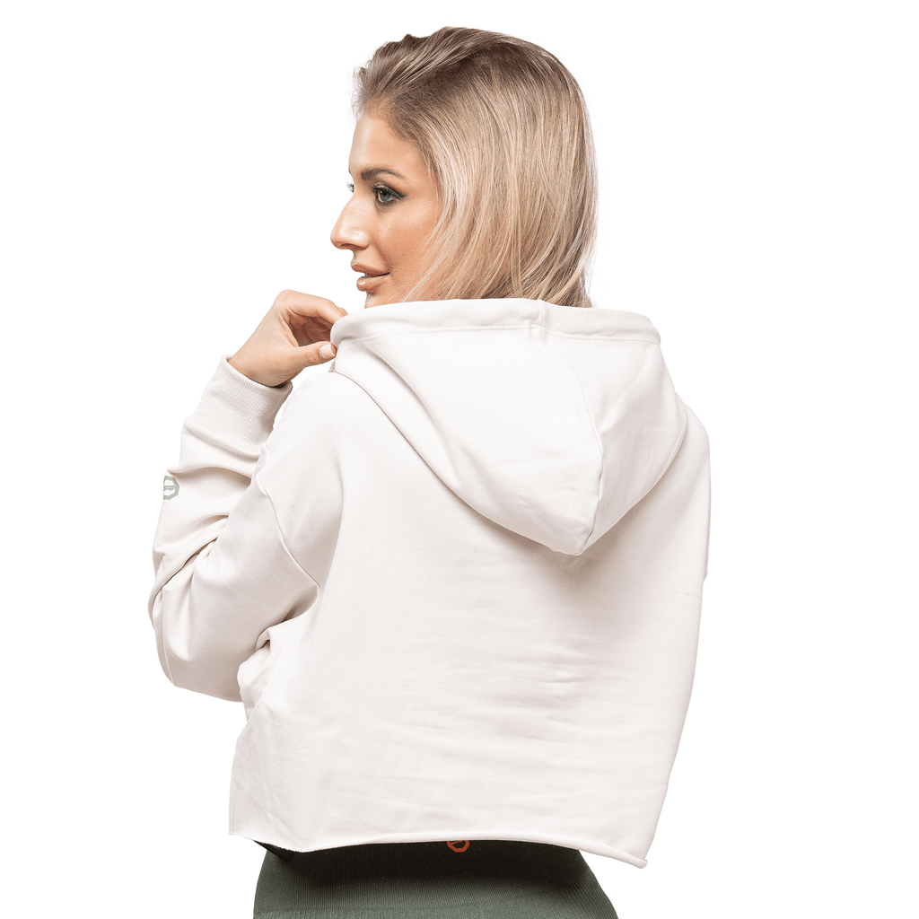 WOMEN'S CROPPED HOODIE - NATURE - OKTAGON MMA Store