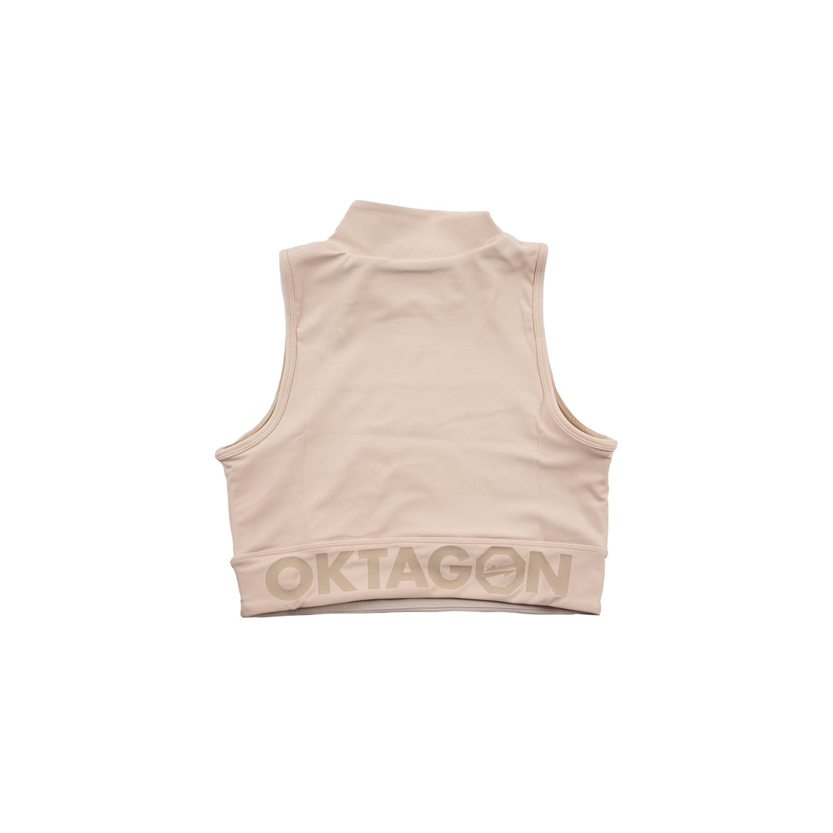 WOMEN’S OKTAGON TOP BEIGE - OKTAGON MMA Store