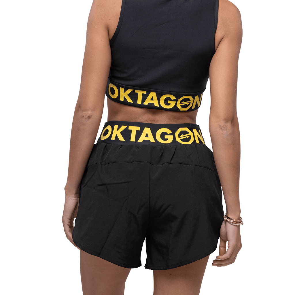 WOMEN'S SHORTS OKTAGON BLACK - OKTAGON MMA Store