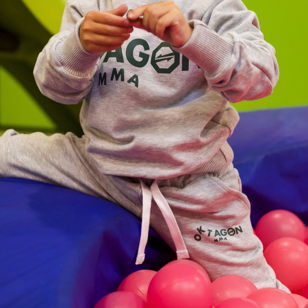 CHILDREN'S SWEATPANTS OKTAGON GREY - OKTAGON MMA